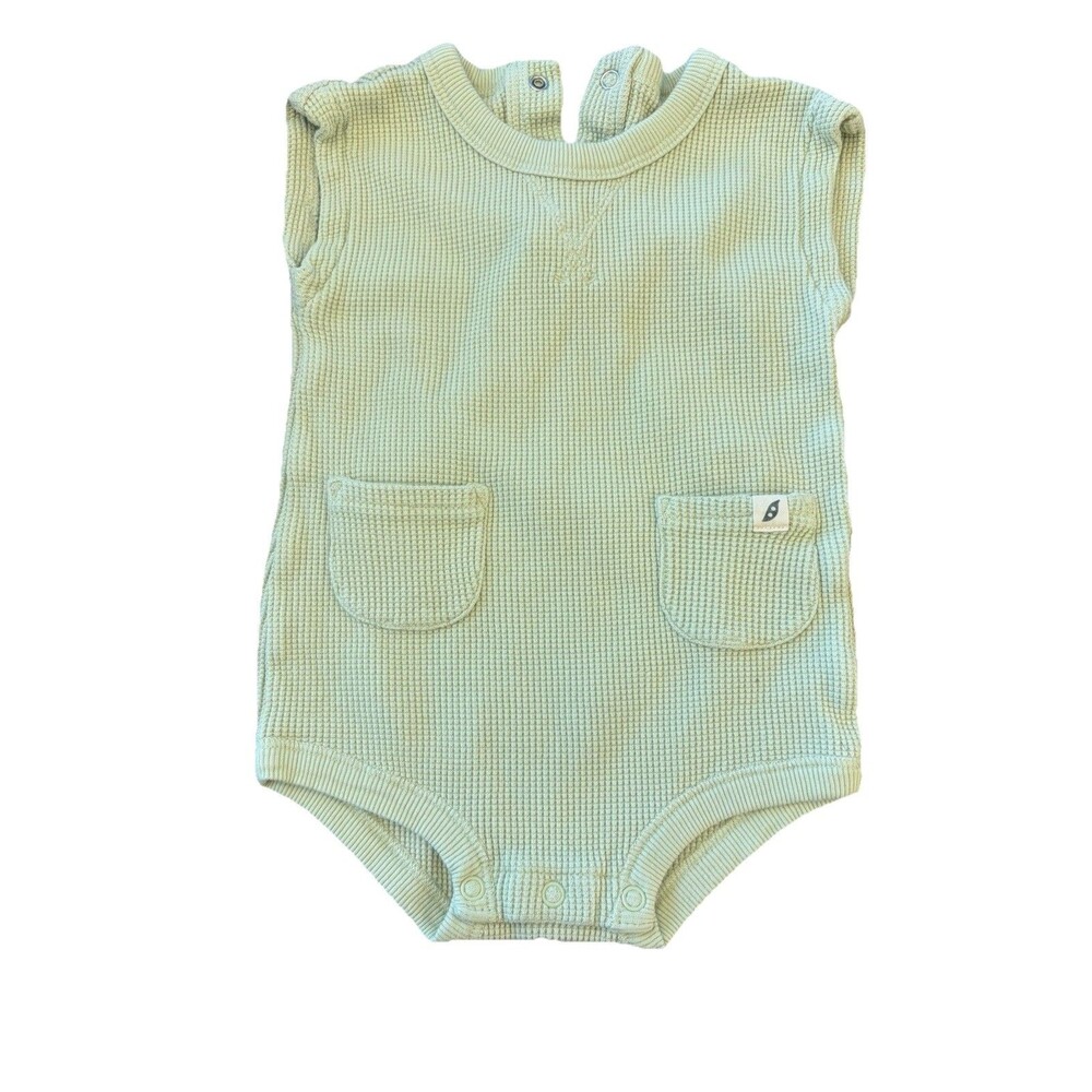 Easy Peasy Organic Cotton Green Thermal One Piece
